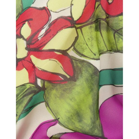 Ungaro $995 Ambrose One Shoulder Floral Maxi Dress XS NWT - Picture 12 of 12